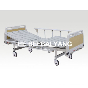 (A-71) Movable Double-Function Manual Hospital Bed with ABS Bed Head